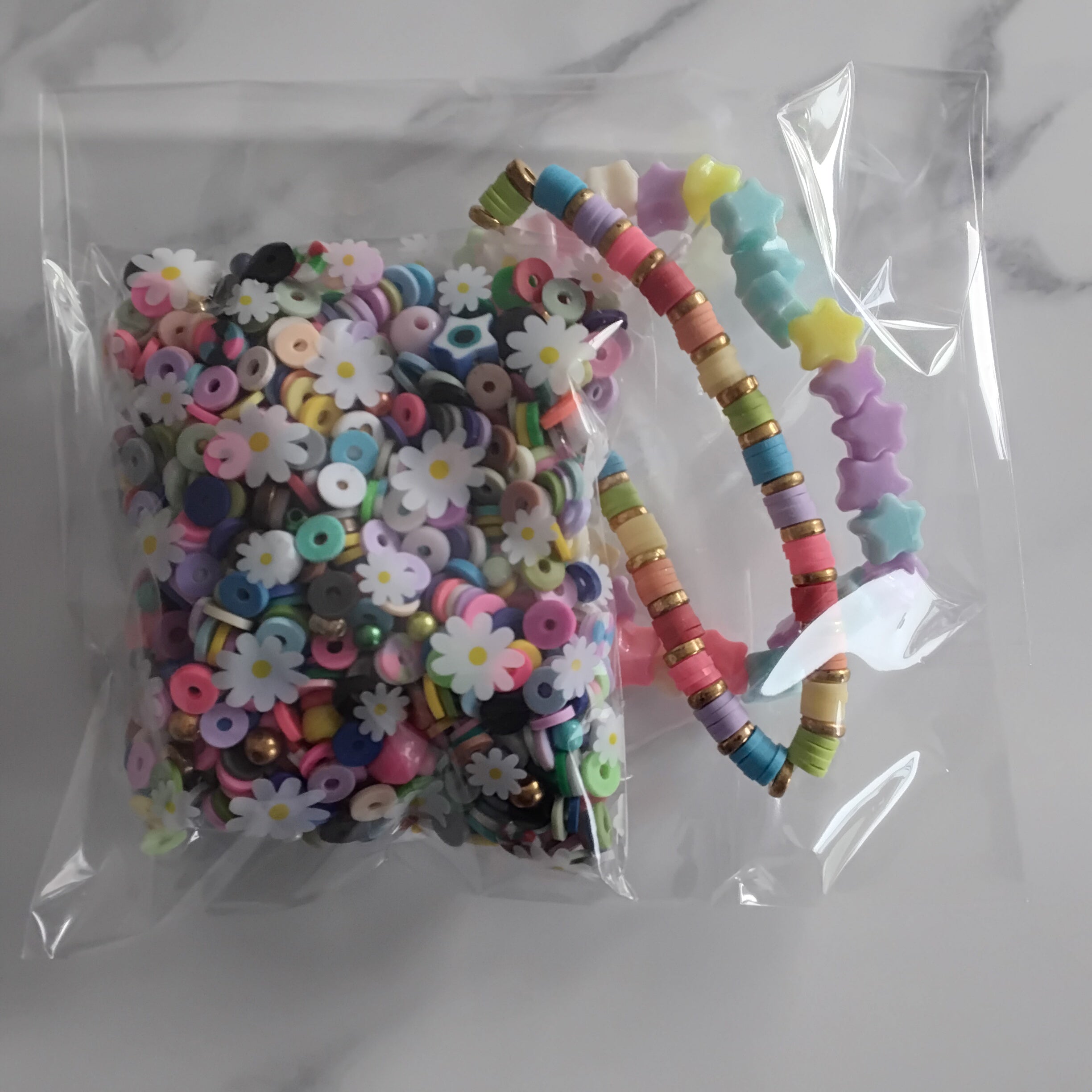 Bead confetti grab bags