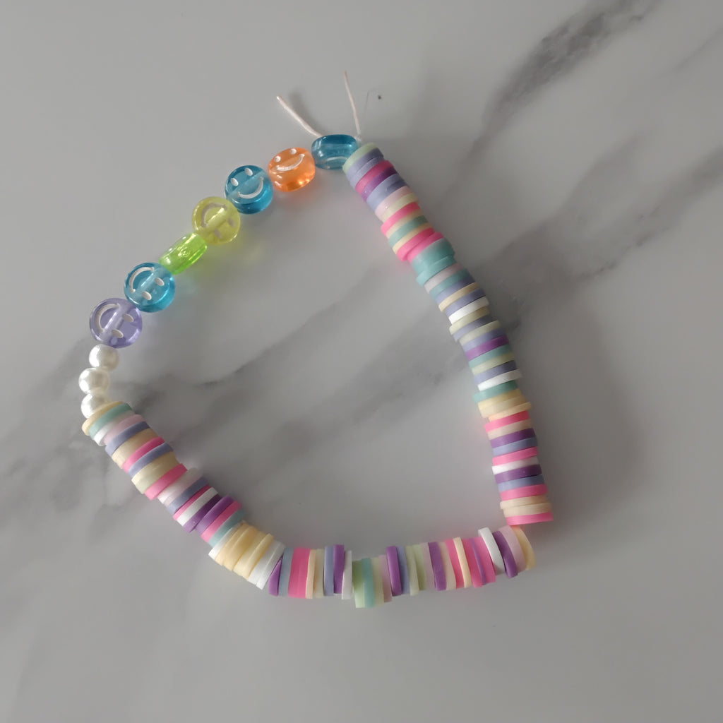 Half ans Half clay bead bracelet