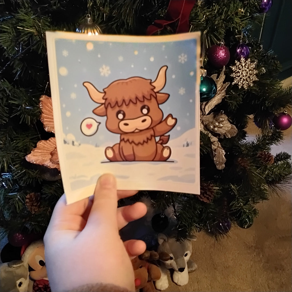 Hilghland cows sticker