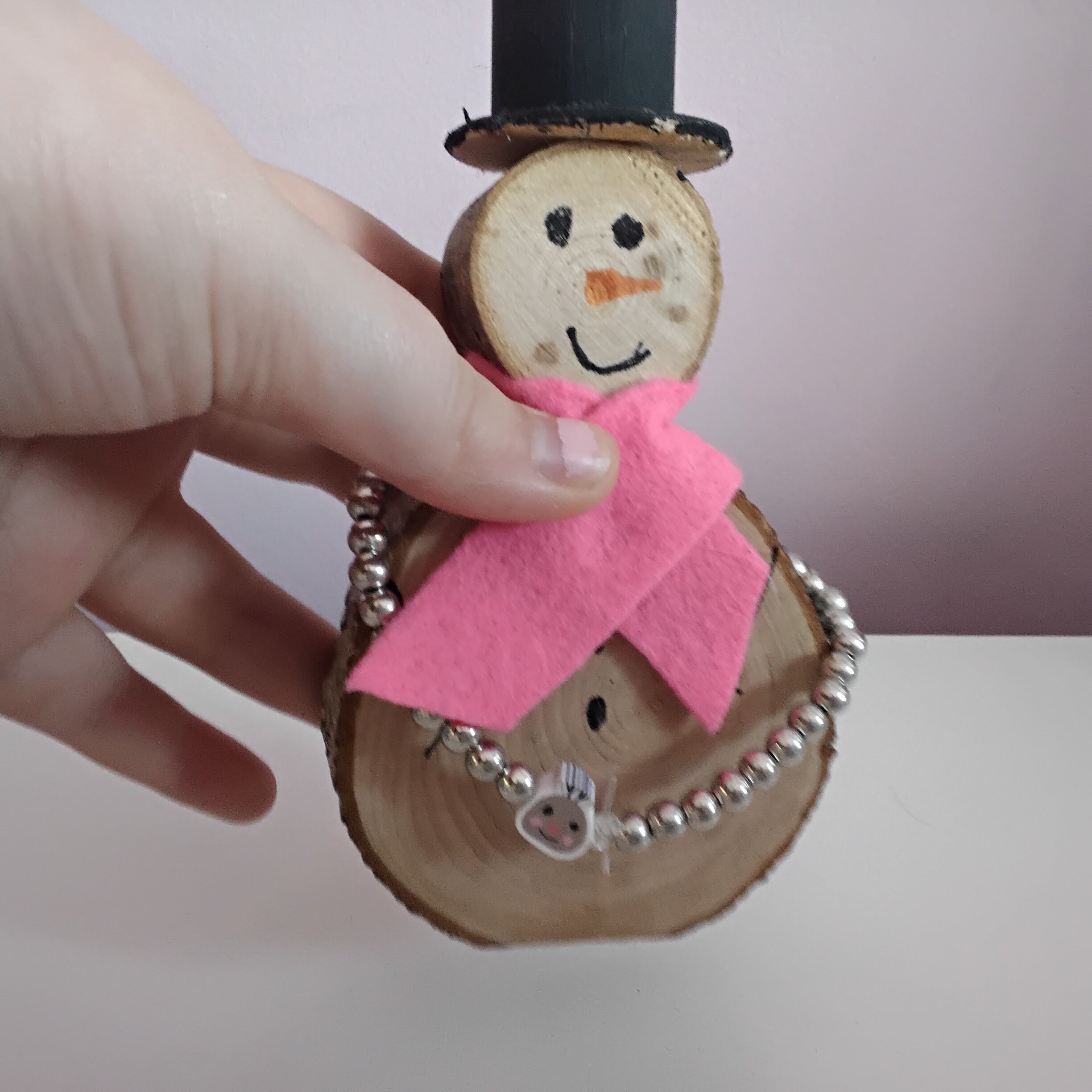 Sliver pearls with a reindeer charm bracelet