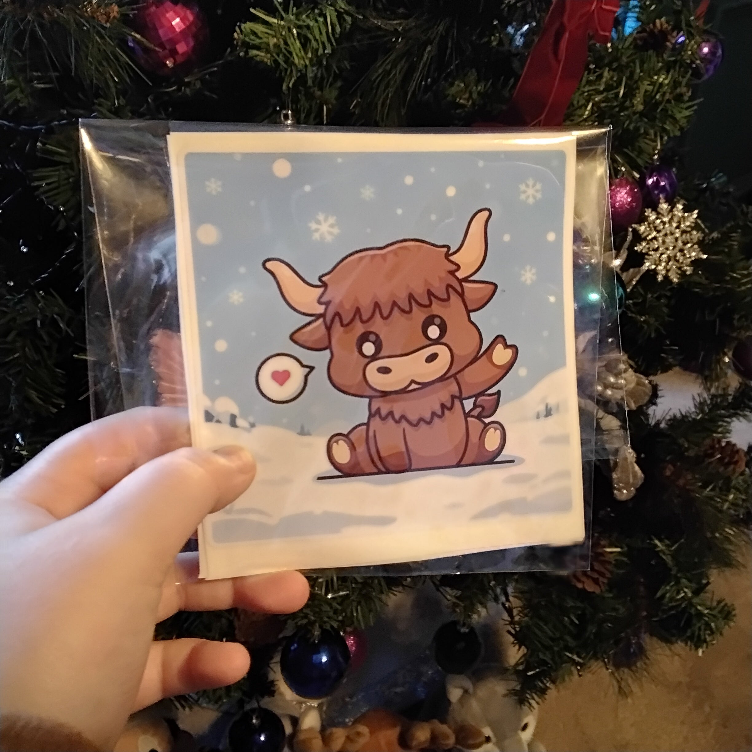 Hilghland cows sticker