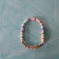 Lover clay bead bracelet