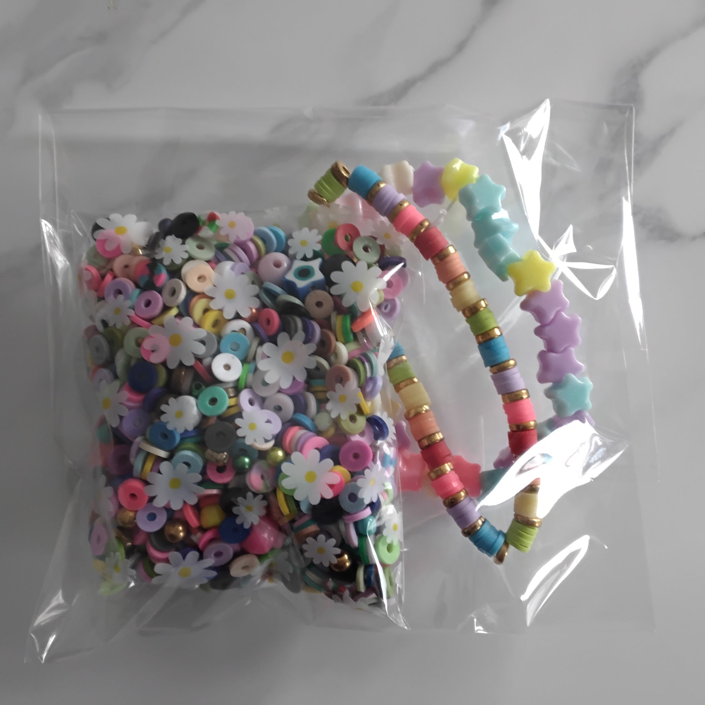Bead confetti grab bags