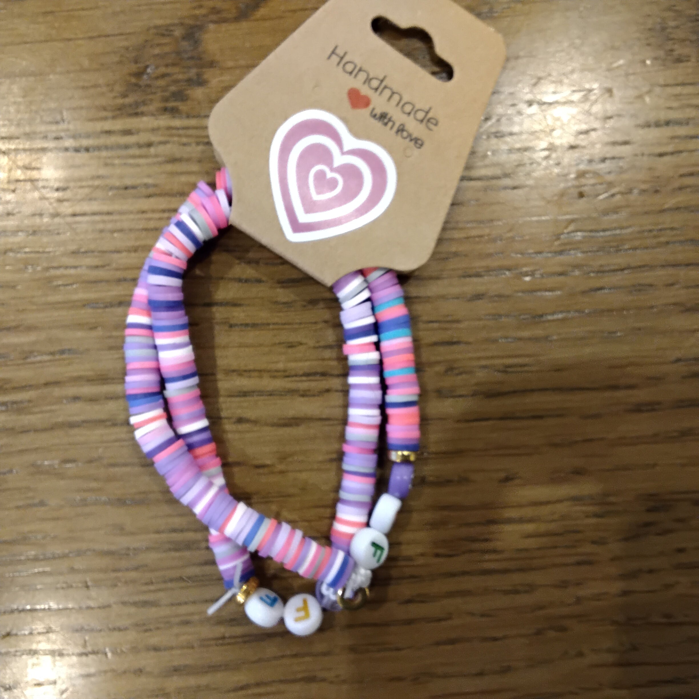 Bff set clay bead bracelet