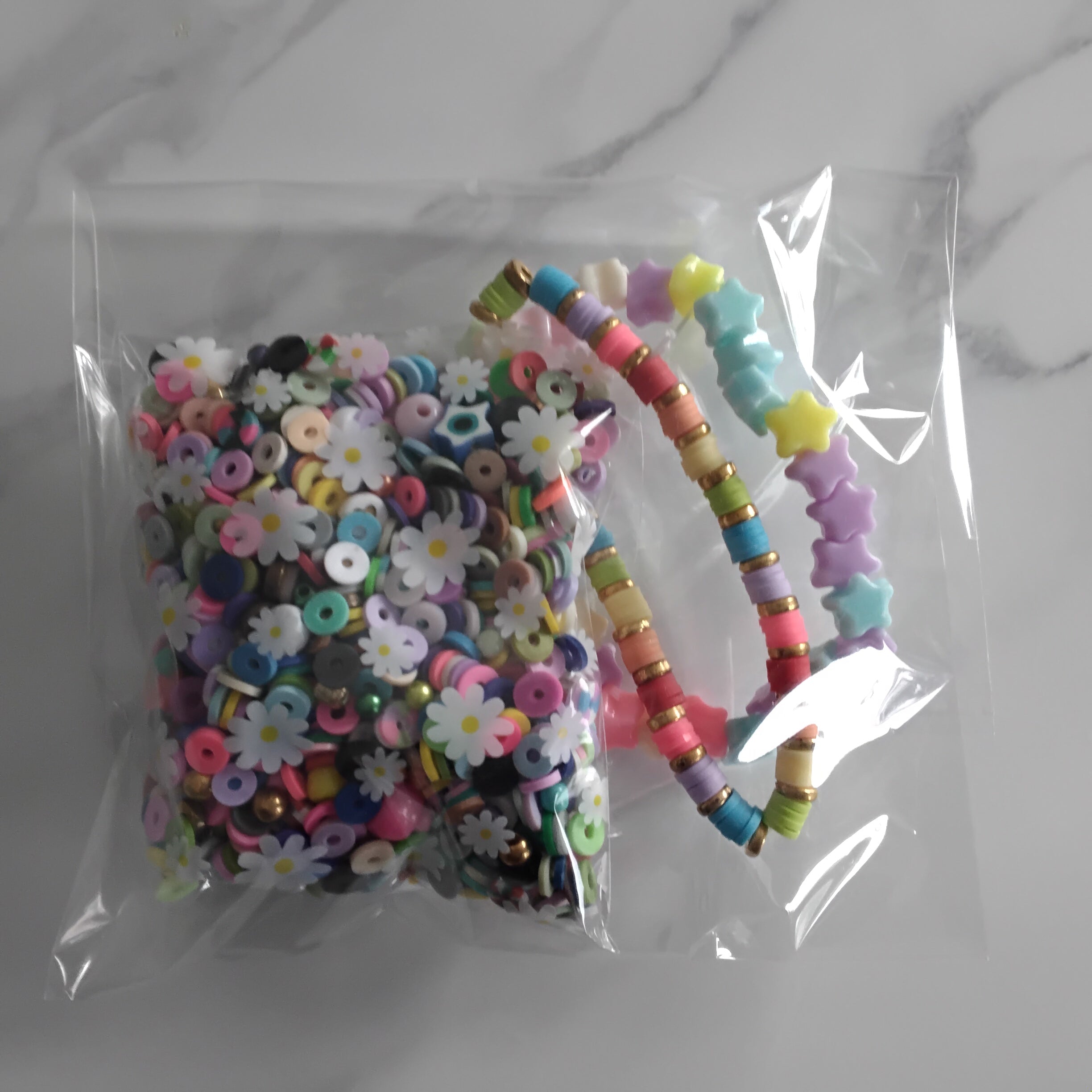 Bead confetti grab bags