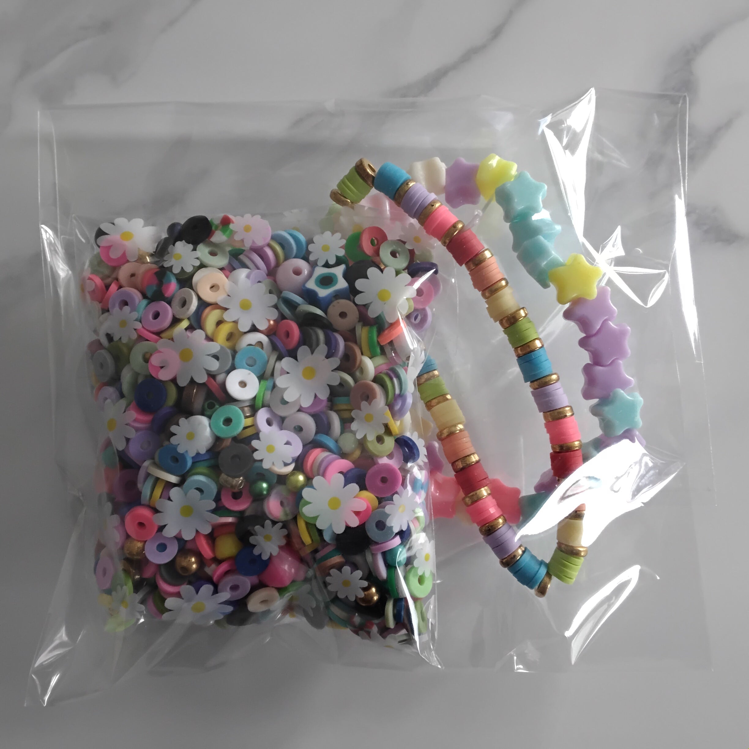 Bead confetti grab bags