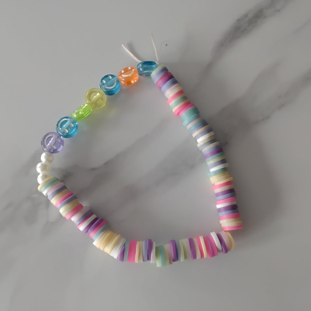 Half ans Half clay bead bracelet